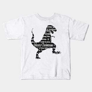 T-Rex Merry Christmas Funny Dinosaur Kids T-Shirt